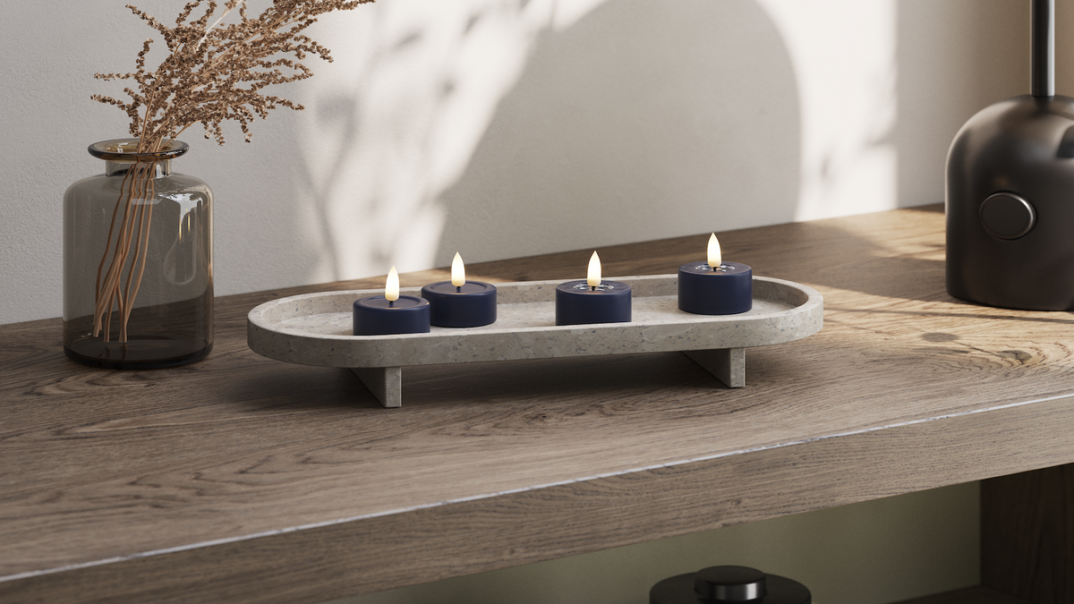 Natural faith LED Tealight candle With Wetlook ™ design