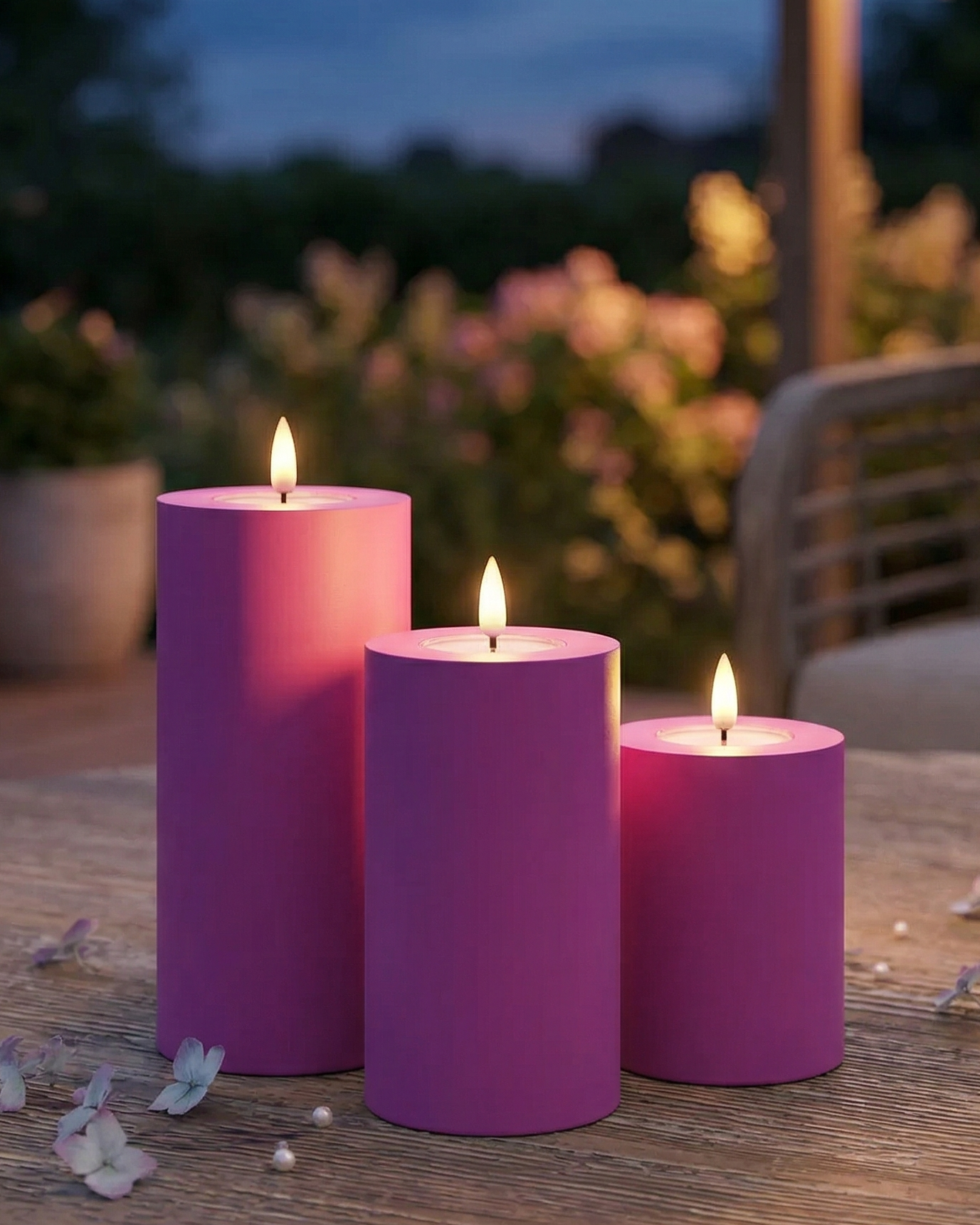 Balíček venkovního LED osvětlení Magenta