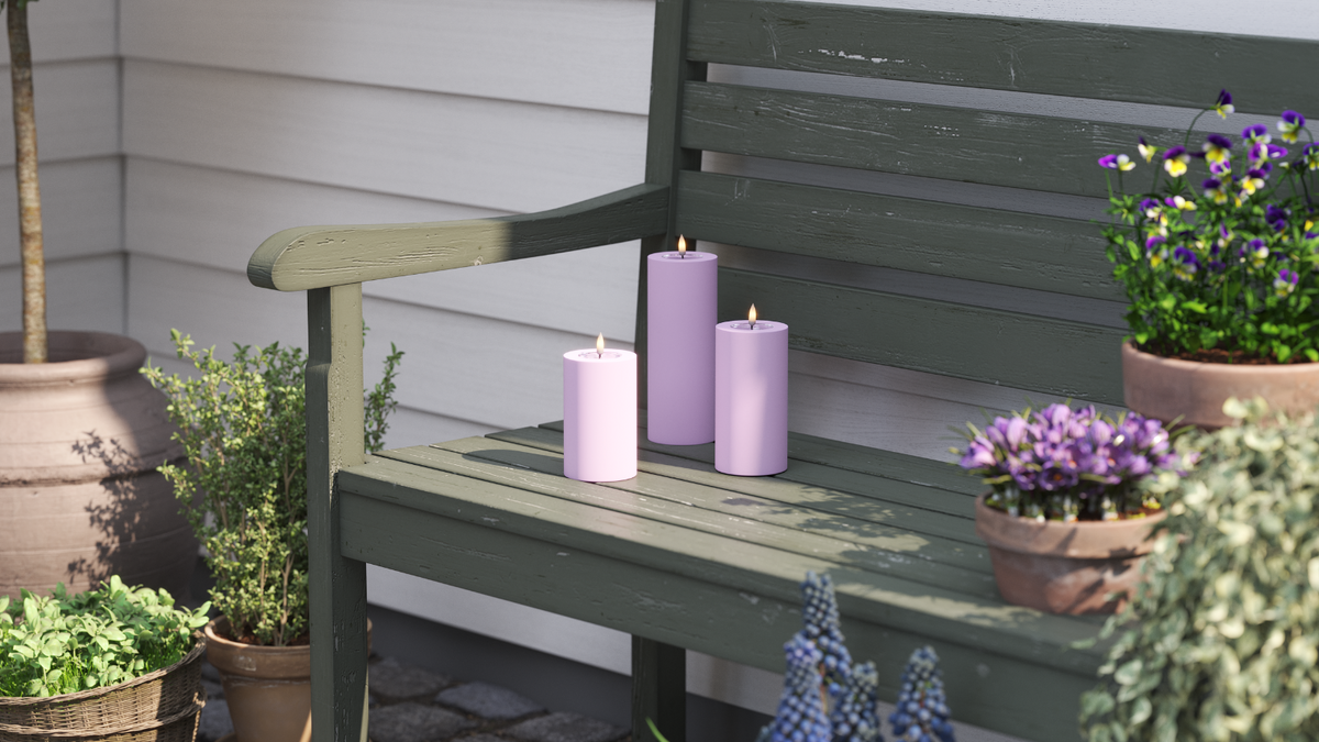 LED Outdoor light Pillar candle Designed for all kinds of weather
