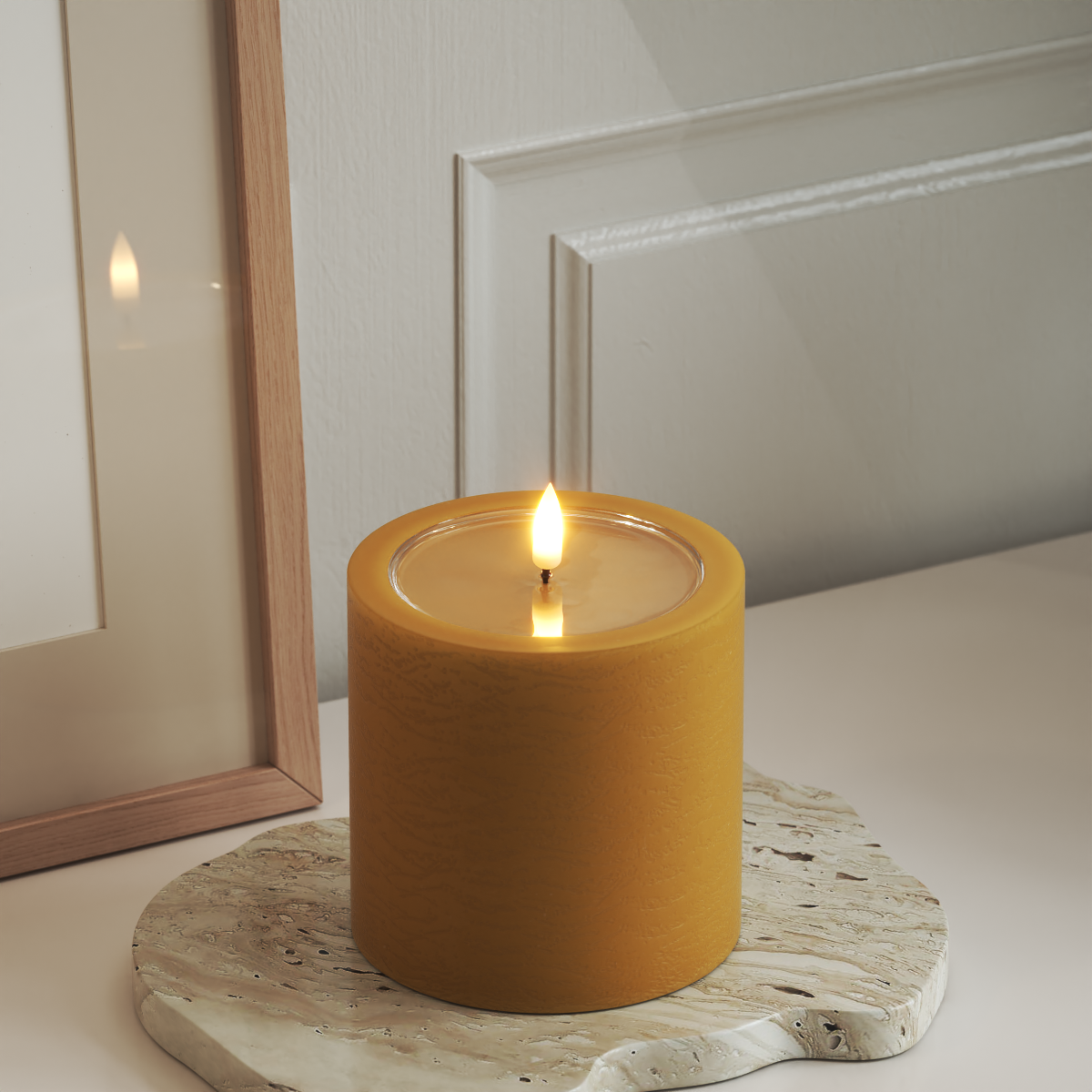 Deluxe Homeart Unique LED Bloklys D 10 x 10 cm Karry unique bloklys 3