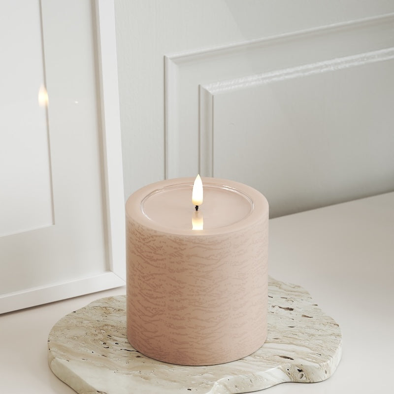 Unique Candles Unique LED Pillar candle D 10 x 10 cm Pink