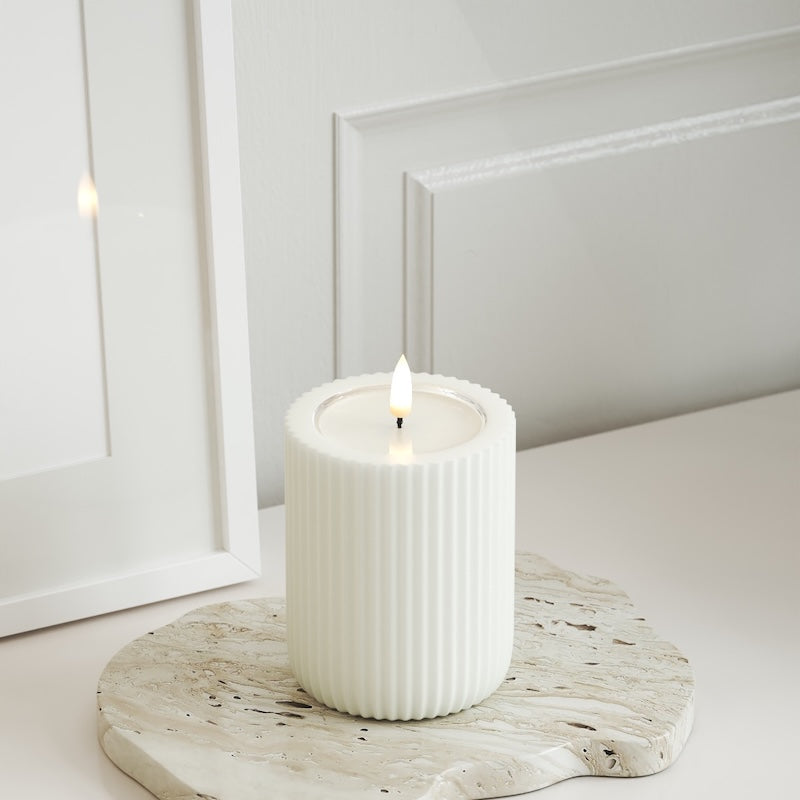 Unique Candles Unique LED soonvalgusti D 8 x 10 cm Valge