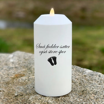 LED Grave light Even small feet leave deep traces Deluxe Homeart 1