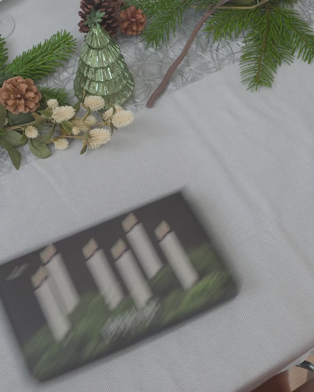 Christmas tree lights coated with candles 6 pieces